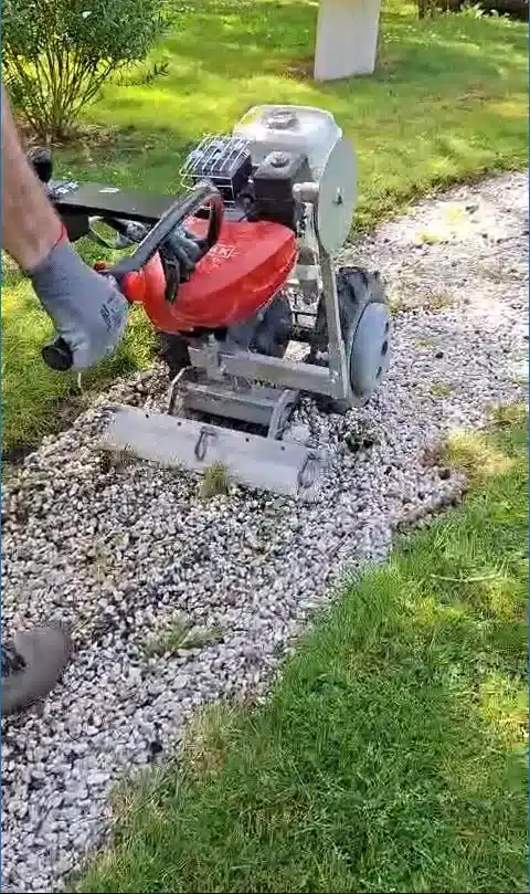 Vidéo désherbage allée